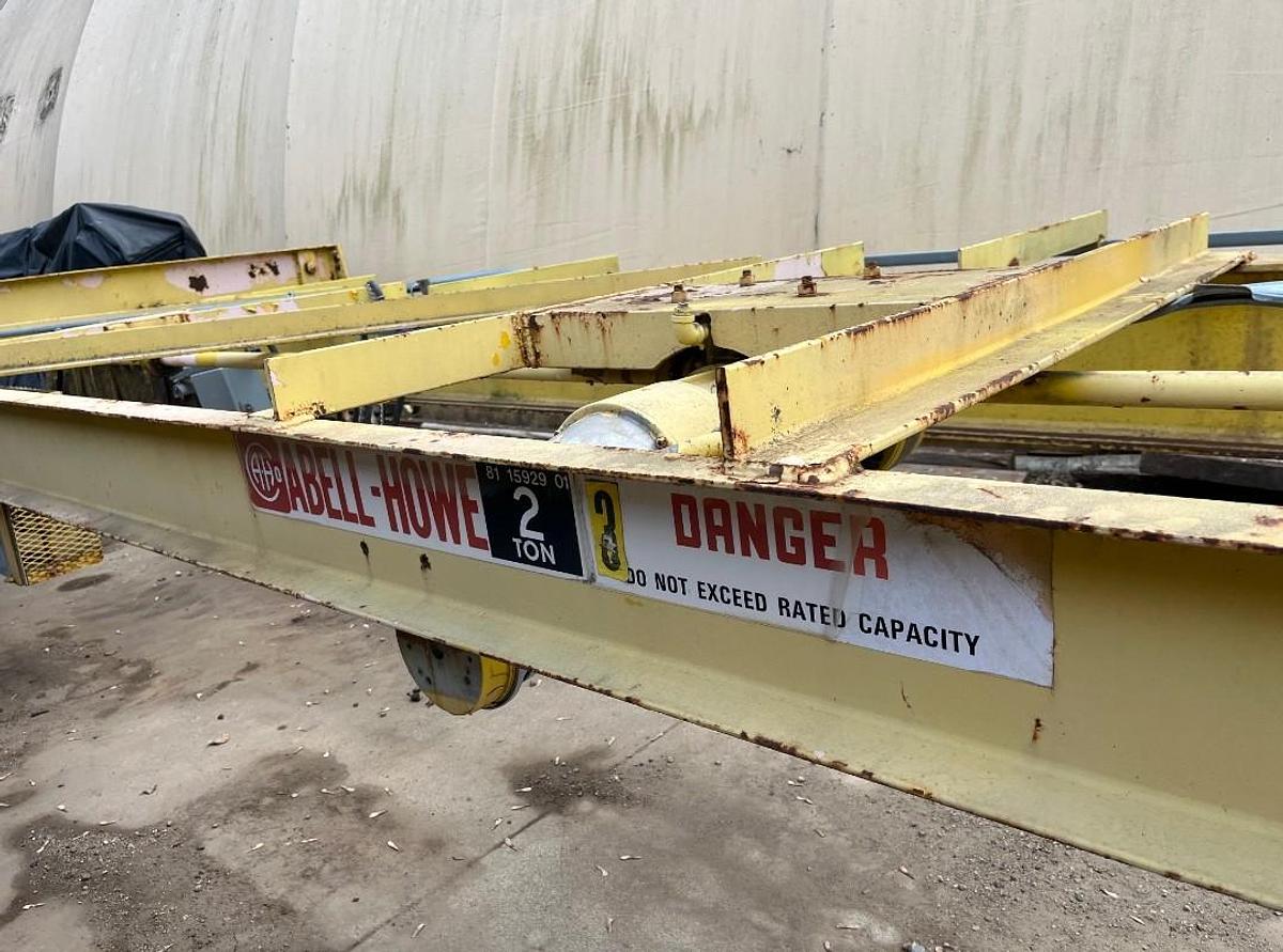 Used Abell-Howe 2 Ton Underhung Bridge Crane