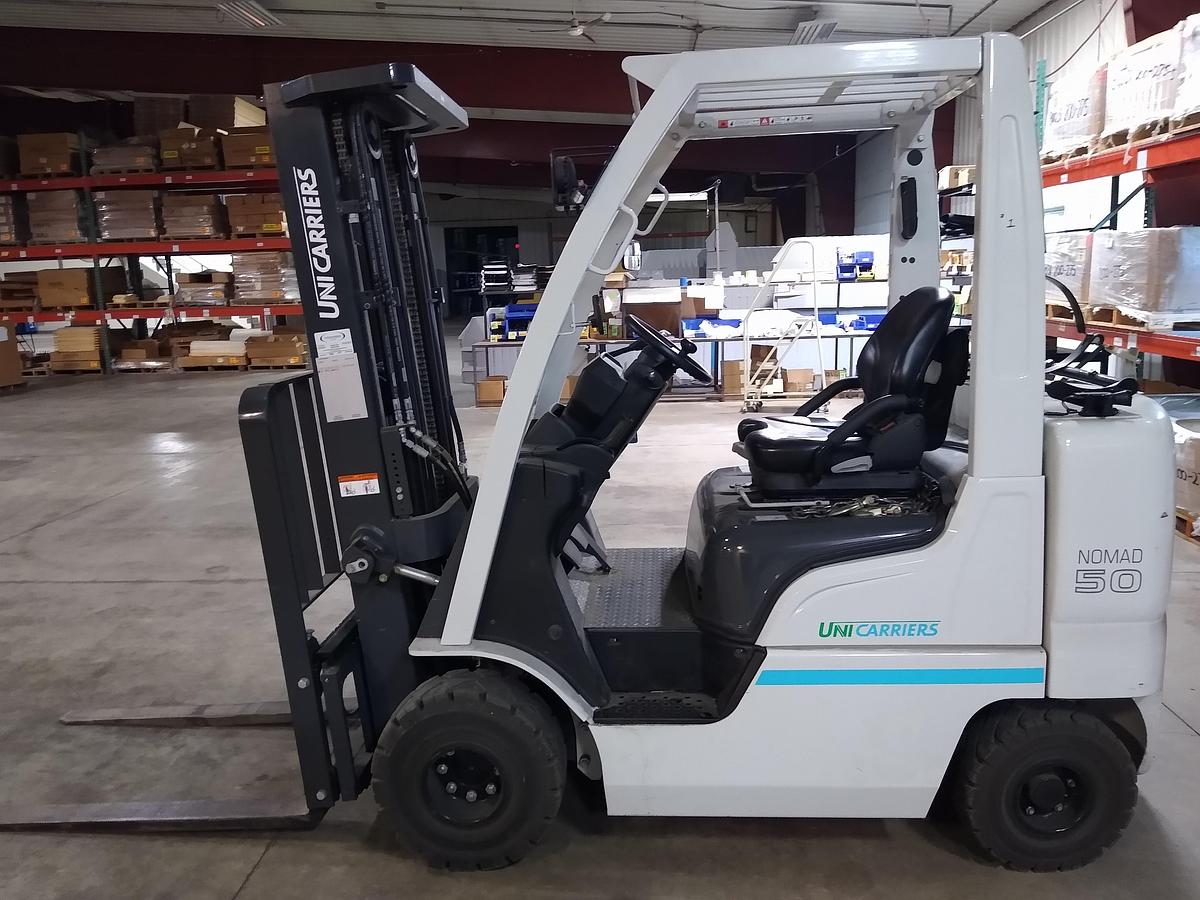 Used 2022 Unicarriers 5,000 LB LP Gas Pneumatic Tire Forklift