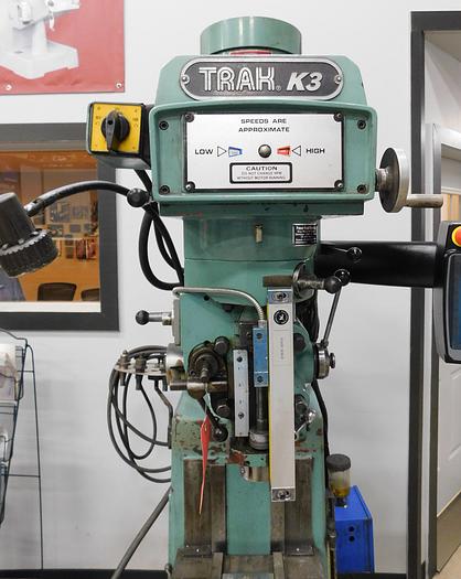 Used TRAK K3 CNC Vertical Milling Machine w/KMX Control K3