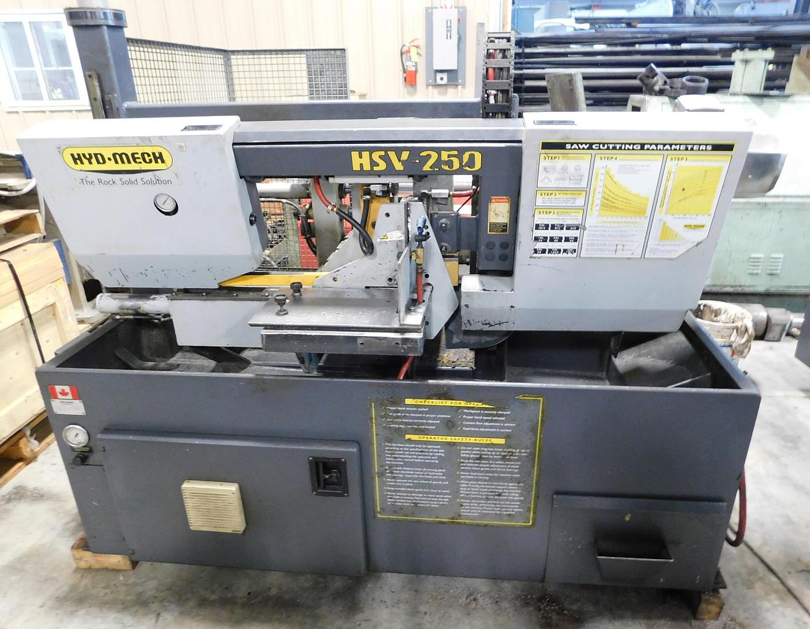 Used Hyd-Mech HSV250 10" x 10" Horizontal Automatic Bandsaw HSV250
