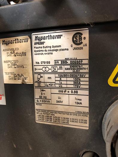 Used 2008 MultiCam 10' x 12' Plasma Table 6000