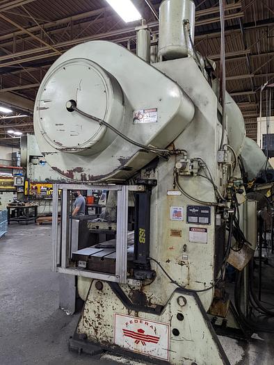 Used Federal 100 Ton OBI Flywheel Type Press #8