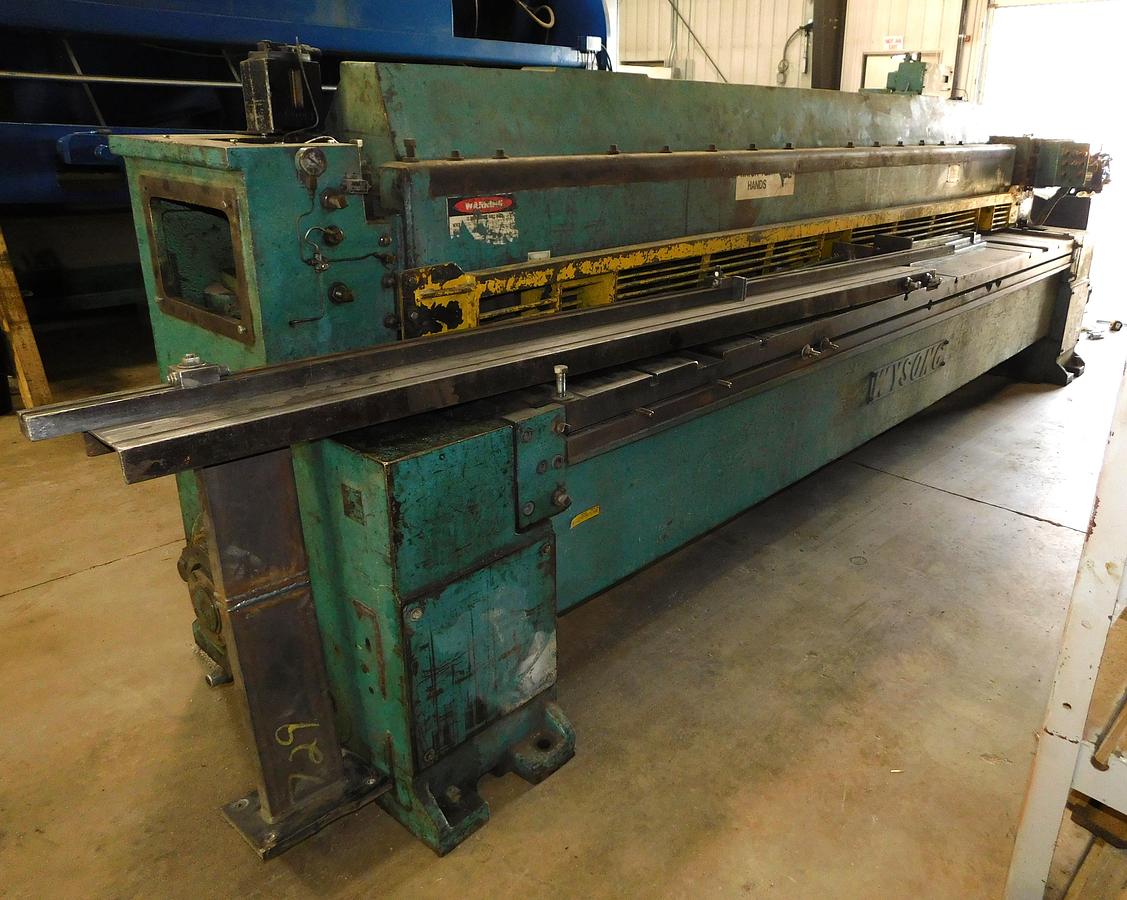 Used Wysong 12' x 1/4 Mechanical Shear 1225