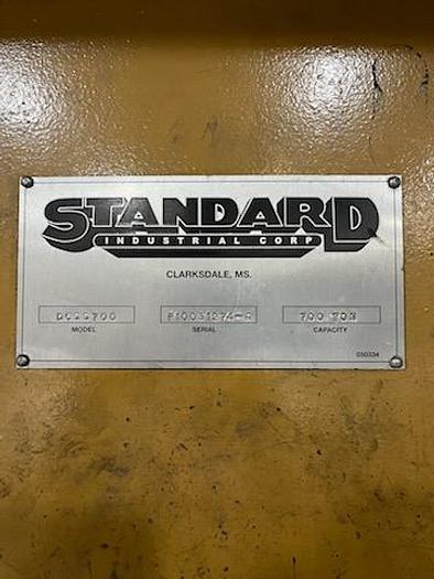 Used 2003 Standard Industrial Strait Side 700 Ton Press DCSS700