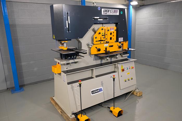 UZMA UKM 85 ton twin cylinder 5 station steelworker 