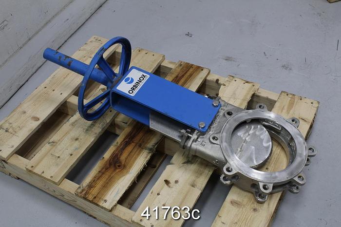 Used Orbinox 8" Hand Operated Knife Gate Valve #41763
