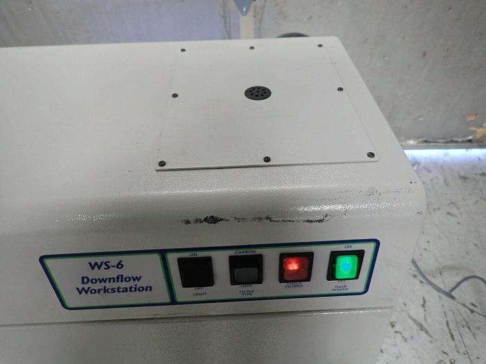 Used Misonix Model FE-WS6 WS-6 Downflow Fume Hood Workstation