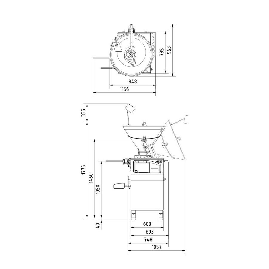 Used REX RVF327 Vacuum Filler