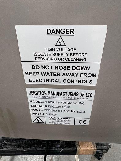 Used 2024 Deighton Formatic R2200 Burger Machine