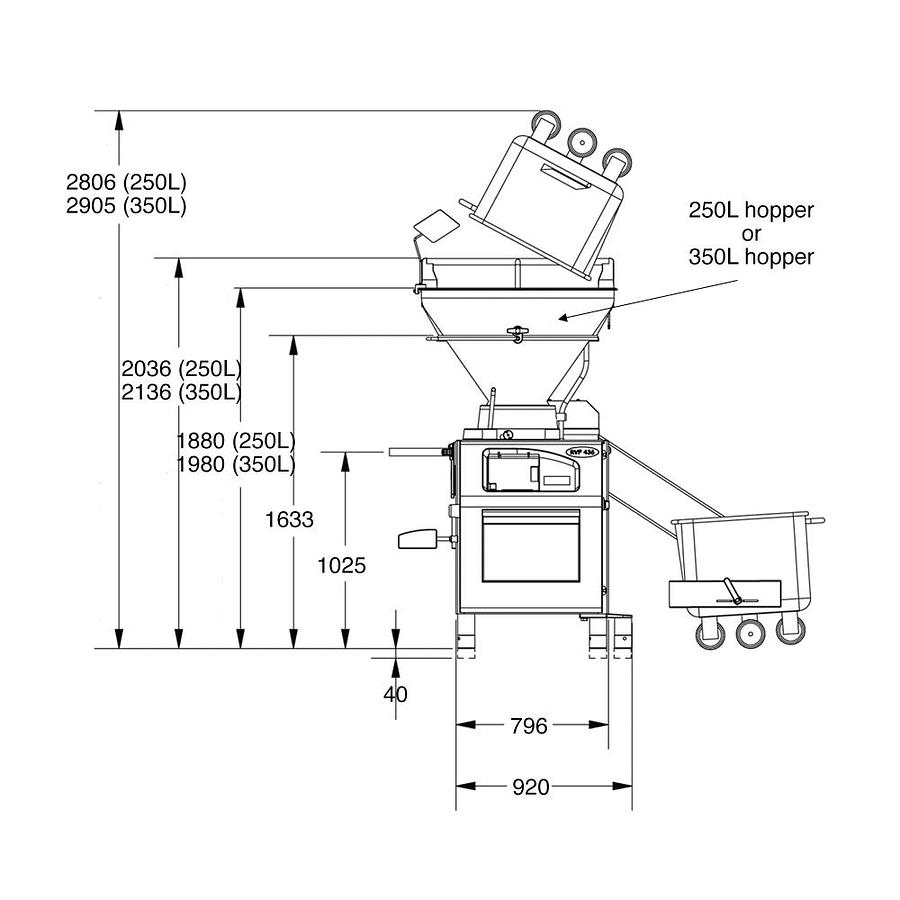 REX RVF436s Vacuum Filler
