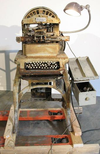 Used Vintage Addressograph Multigraph 6341 Graphotype Machine US Navy