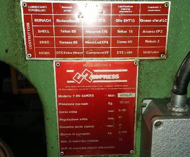 Usato PRESSA A FRIZIONE PNEUMATICA RAIMONDI 80/100 TON