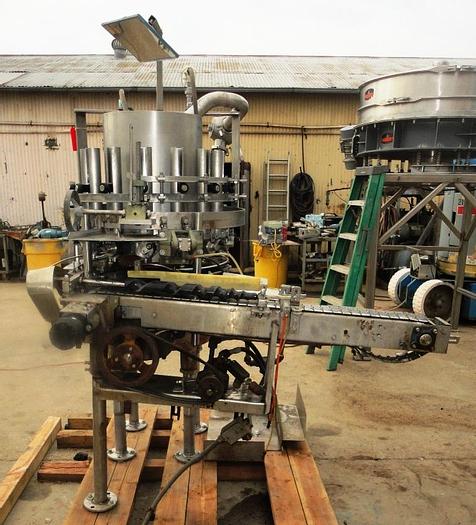 Used Filler, Piston, 14-Head, Rotary, S/st, Elmar Indus #S735565