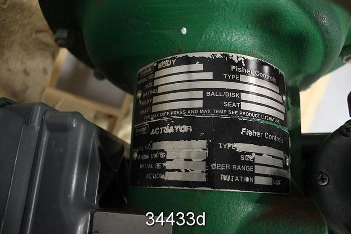 Used Fisher V150 2" V150 Vee-Ball Control Valve #34433