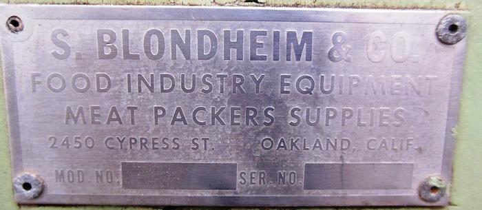 Used Mixer, Paddle, 40 CF, S/st, Blondheim, Dual Shaft, #S742475