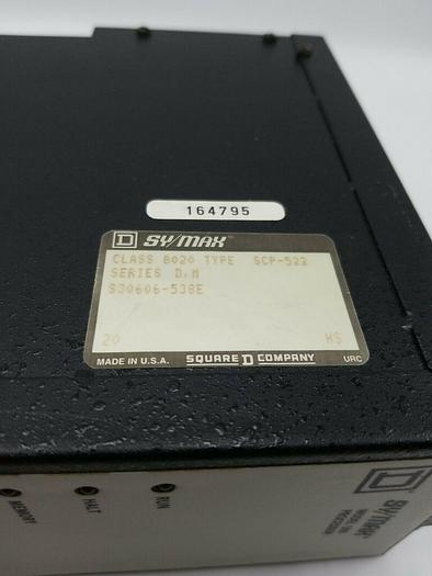 Used SQUARE-D SY/MAX 8020 SCP-522 Series D/M Model 500 Processor
