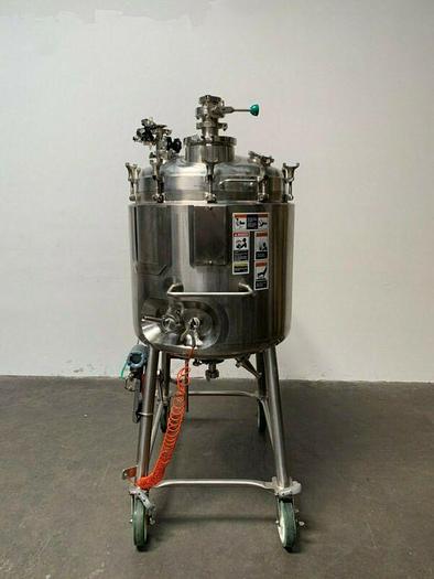 Used Walker 250 Liter Stainless Steel Jacketed Reactor 45 PSI -  No Mixer