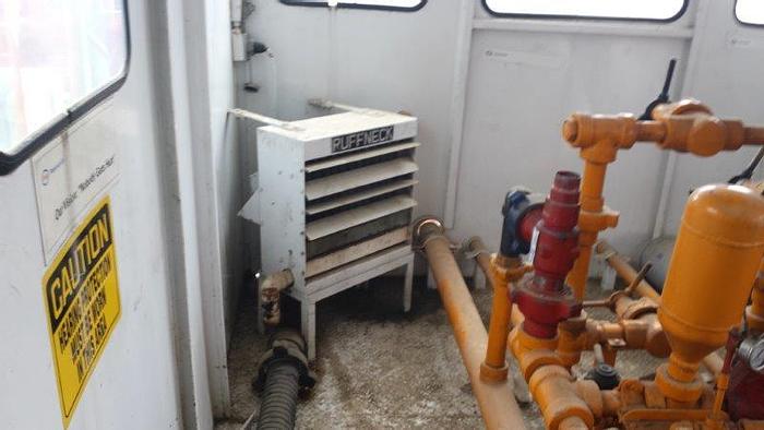 Used National JWS-165-L, 4x5 Triplex Mud Pump Package