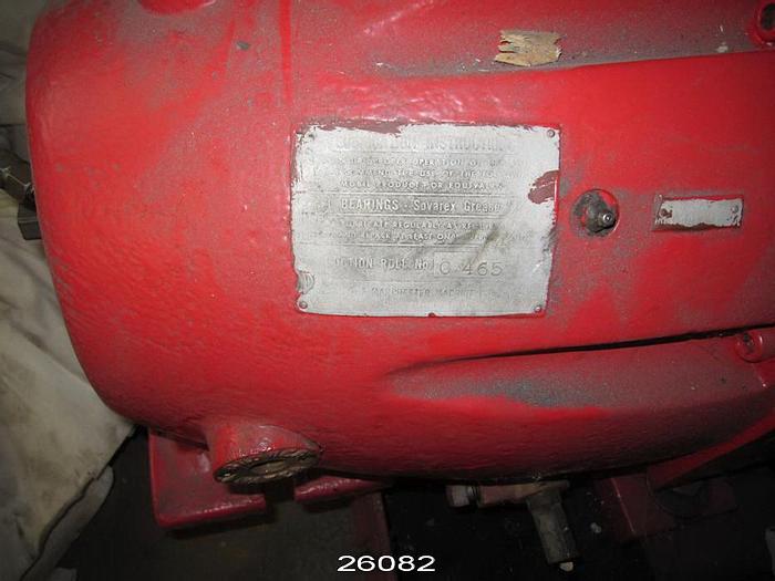 Used Manchester Machine  Suction Press Roll, 100" Drilled Face, 19.8" Diameter, Rubber Covered, 102" Covered Face, 106" Overall Face Length, 120" Bearing Centerlines #26082