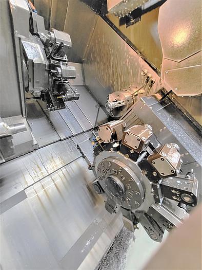 Used 2007 DOOSAN Puma TT1800SY CNC Lathe LiveTooling / C-Axis / Y-Axis / Twin Turret / Twin Spindle