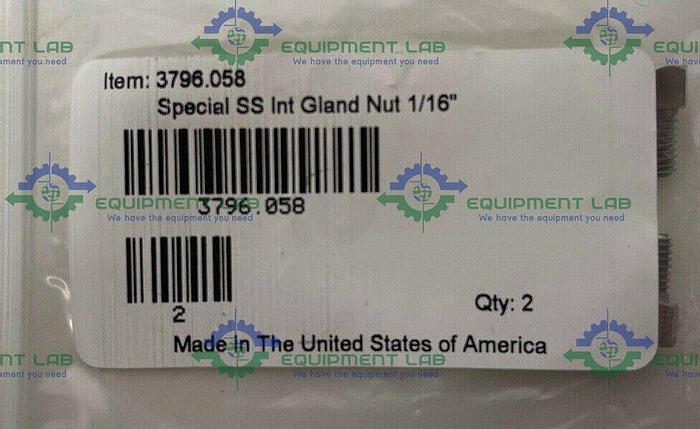 Used UHPLC Mixer 60 µL with 2 nuts and 2 ferrules w/ Special SS Int Gland Nut 1/16"
