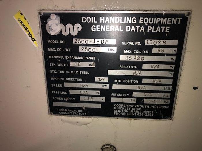 Used COOPER-WEYMOUTH PETERSON 2500DNM
