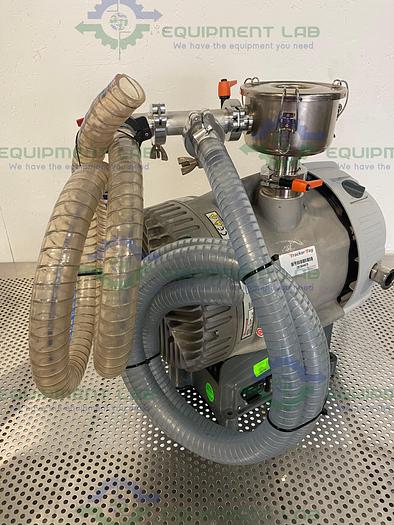 Used Edwards XDS46i Dry Scroll Vacuum Pump 23.5 CFM w/ Inlet Trap Filter & Hoses