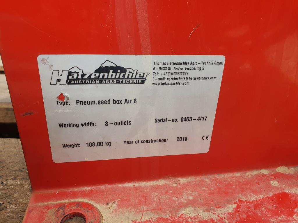 Used Hatzenbichler Air 8 Pneumatic Seed Box
