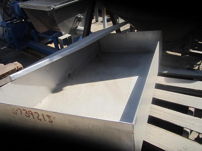 Used Tank, 40 Gallon, S/st, Rect, 24" X 48" X 7-3/4" #S739215