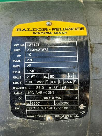 Used Compressor, Gas, 10 HP, Diaphragm, Apeks, 2000 PSI #A744769