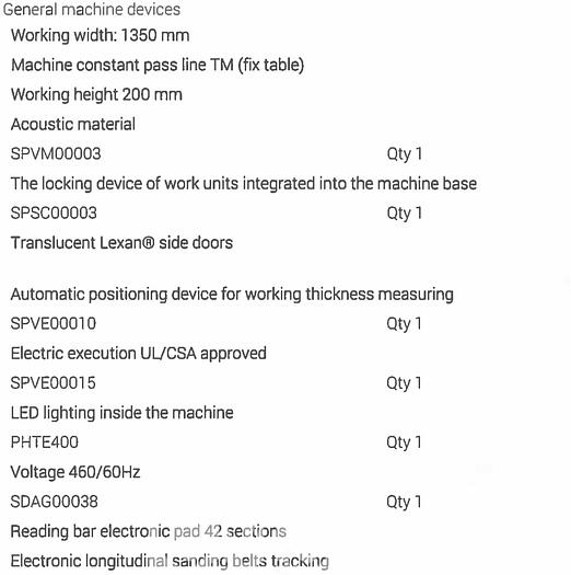 Used 2019 Viet Opera 5 Wide Belt Sander