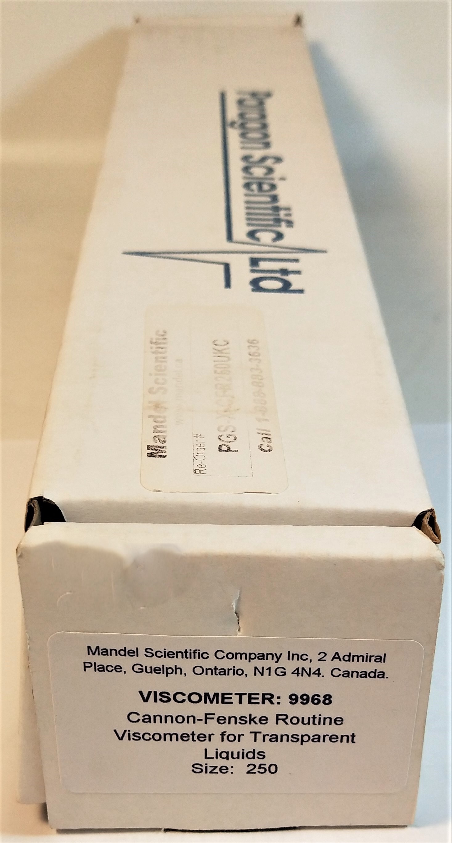 New open box Cannon-Fenske CFRC-250 Certified Routine Viscometer Tube (Size 250)