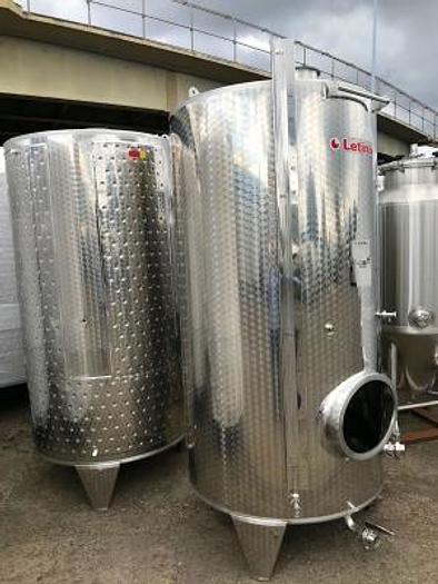 New Stock Letina 528 gal/2000L Closed Top Jacketed Storage Tank