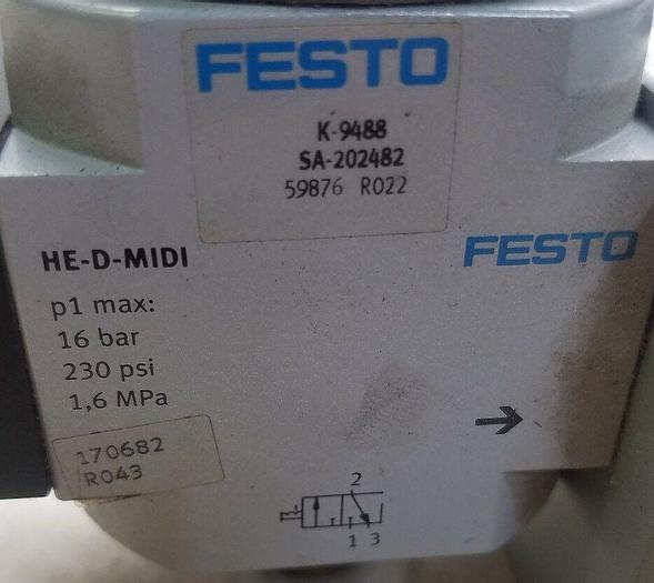 Used FESTO LFR-D-7-MIDI, HE-D-MIDI