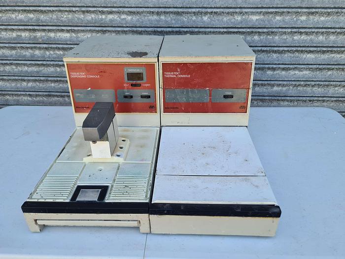 Used Miles Scientific Tissue-Tek Dispensing Console and Thermal Console