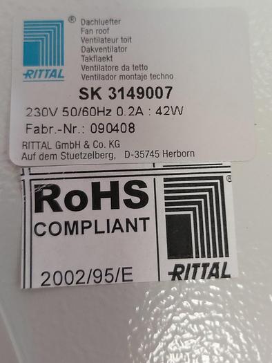 Dachlüfter SK 3149 007 Rittal,  neu