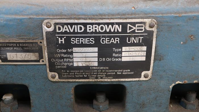Used David Brown B3-200 Gear Drive #44488