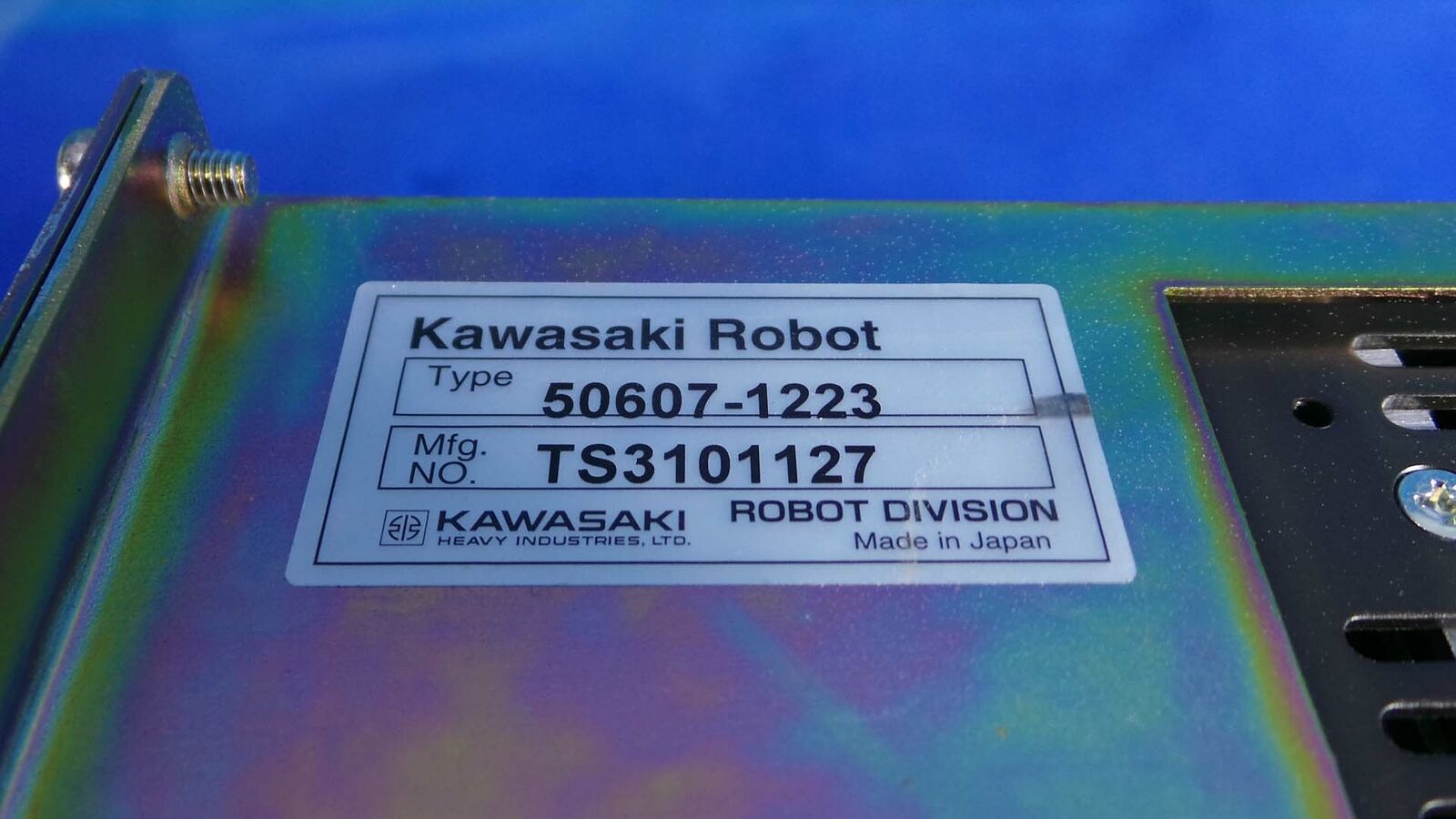Used Kawasaki 50607-1233 Controller, 50607-1233 / TS3101127 / Robot Controller /
