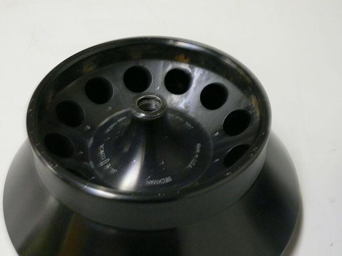 Used Beckman JA-12 Fixed-Angle Aluminum Rotor- 12 x 50 mL, 12,000 rpm