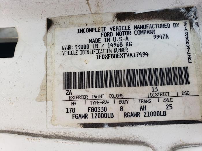 Used LOOK! 1996 Ford F800 T40D Cable Placer Bucket Truck