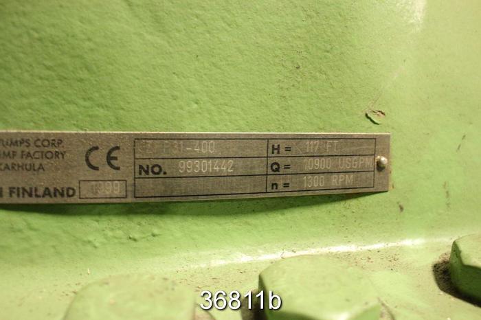 Unused Sulzer ZPP31-400 Fan Pump #36811