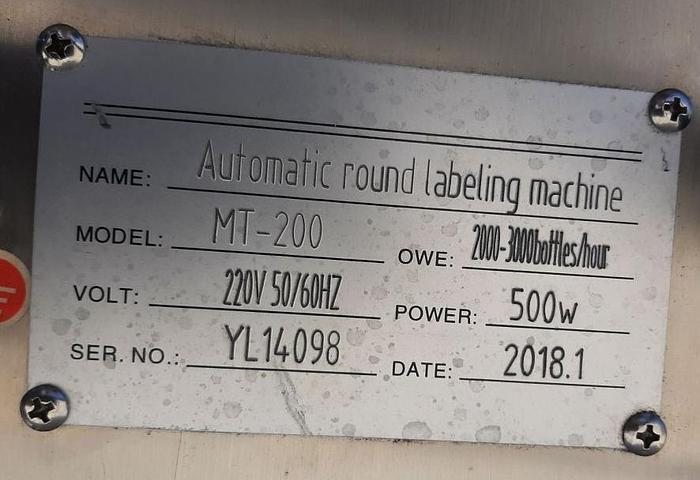 Used Labeler, Pressure Sensitive, Sofitec, Mdl MT-200, Conveyor #S744479