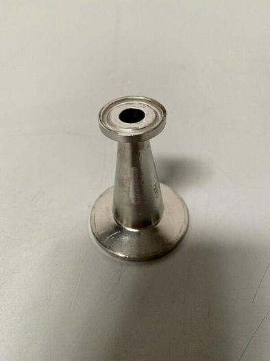 Used Stainless Steel 1" to 2" OD Tapered Sanitary Fitting Reducer