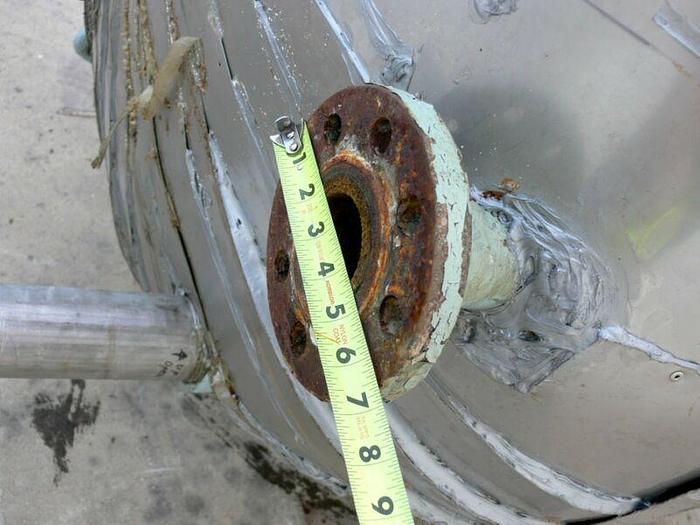 Used Pfaudler 300 Gallon Stainless Steel & Glass Lined Jacketed Reactor w/ Top Mixer