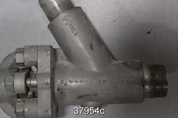 Used Strahman SV-1000 Manual Sample Valve (1.5x1.25" NPT) #37954