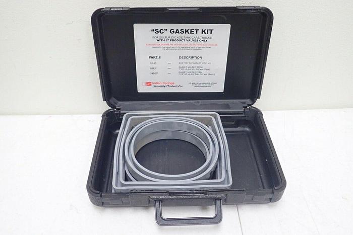 Used Indian Springs SC Sulfur Dioxide Tank Car/Truck Gasket Set ~ SO2 Kit EPDM Gasket