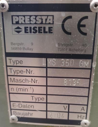 Gebraucht Aluminiumsäge Pressta Eisele LMS 350 GM