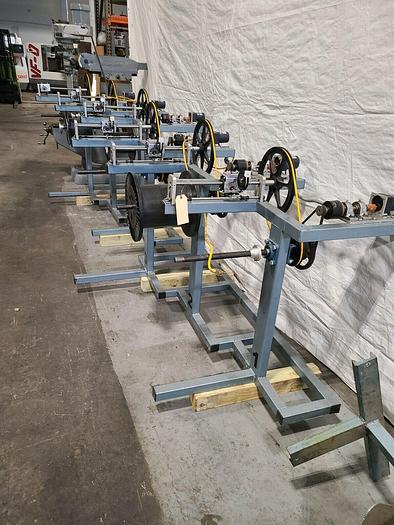 Used OK Coil Filament Feed Machine Model OK15 Triple Line Motorized Fiber Optic