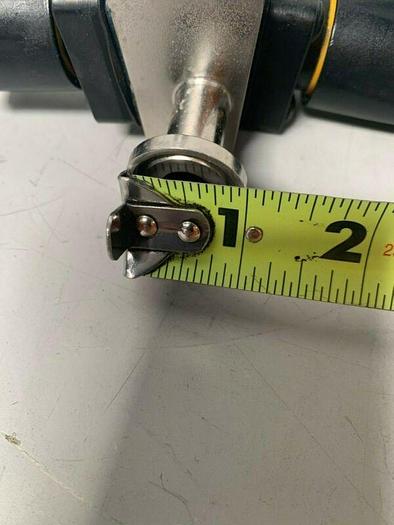 Used Crane-Saunders 4-76487-2-1 .5" 316L 3 Way Stainless Steel Diaphragm Valve