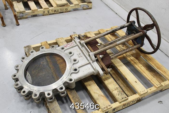 Used True Line 16" Hand Operated Knife Gate Valve #43546